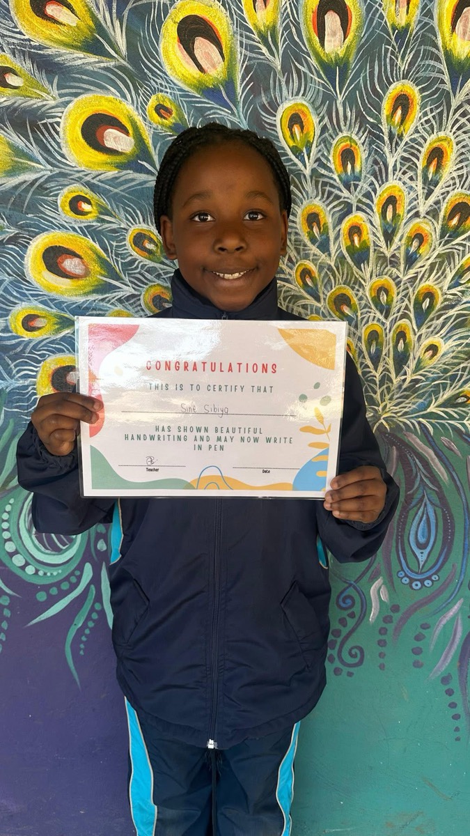 Handwriting certificate award